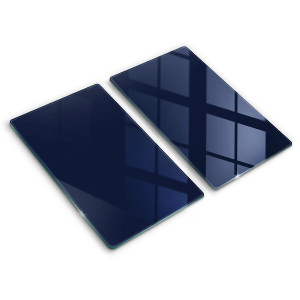 Tábua de cortar de vidro Cor azul marinho