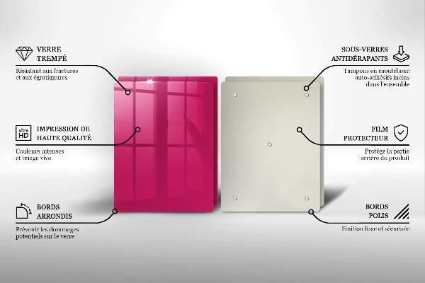 Tábua corte Cor rosa