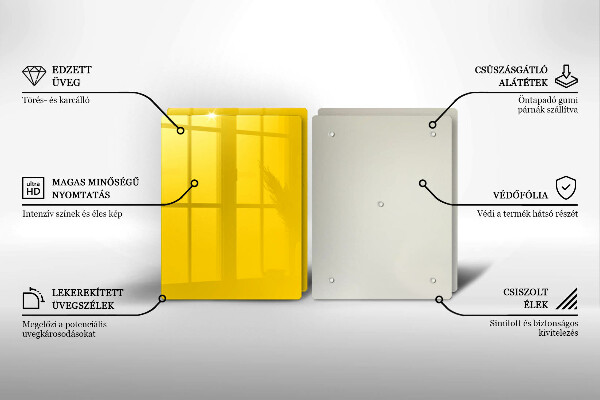 Tábua de cortar alimentos Cor amarela