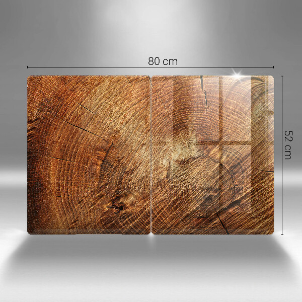 Tábua de cortar Anéis de árvores de madeira