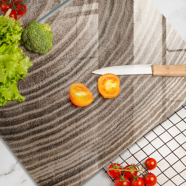 Tábua de cortar alimentos Anéis de árvores de madeira