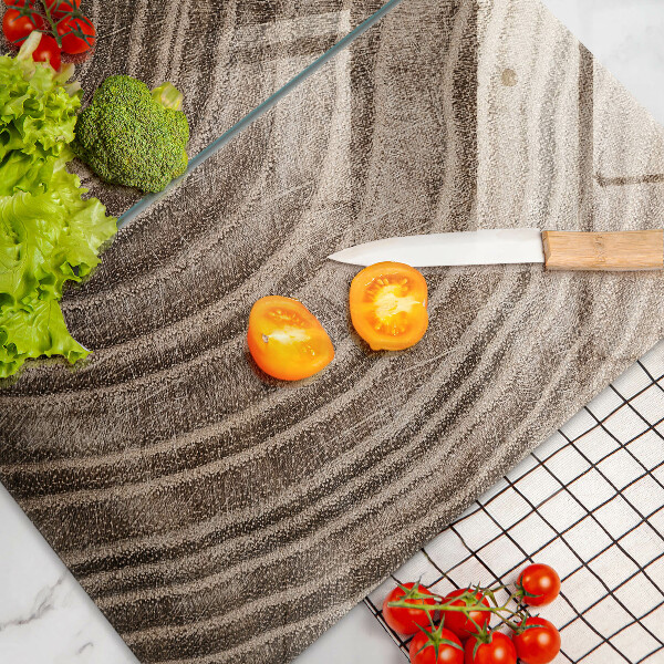 Tábua de cortar alimentos Anéis de árvores de madeira