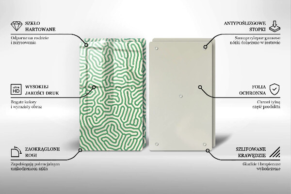 Tábua de corte Linhas abstratas