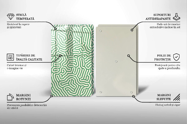 Tábua de corte Linhas abstratas