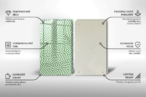 Tábua de corte Linhas abstratas