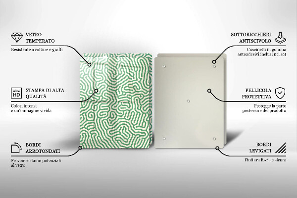 Tábua de corte Linhas abstratas
