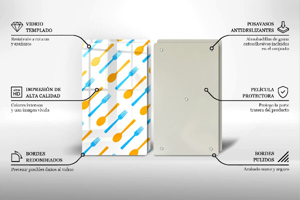 Tábua de cortar Garfos e colheres