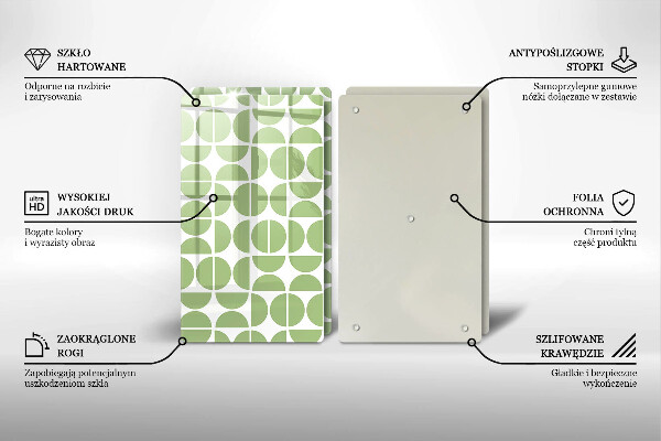 Tábua para cozinha Padrão de formas boho