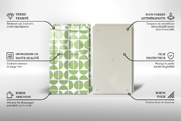 Tábua para cozinha Padrão de formas boho