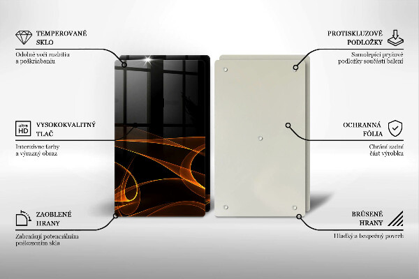 Tábua cozinha Linhas abstratas