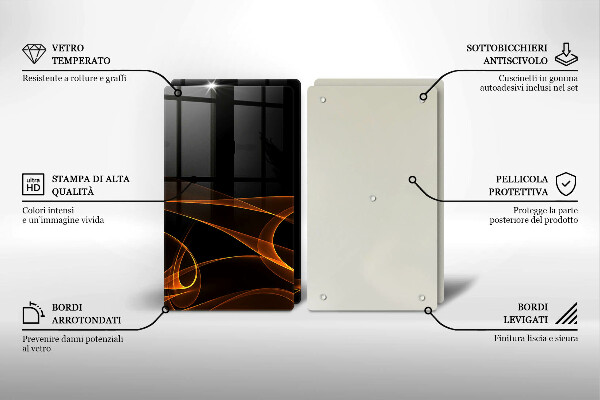 Tábua cozinha Linhas abstratas