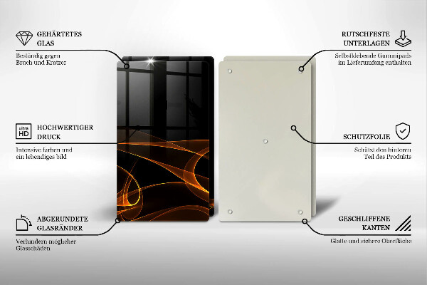 Tábua cozinha Linhas abstratas