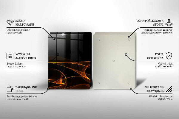 Tábua cozinha Linhas abstratas