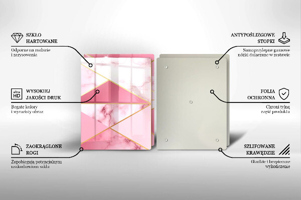Tábua cozinha Mármore geométrico