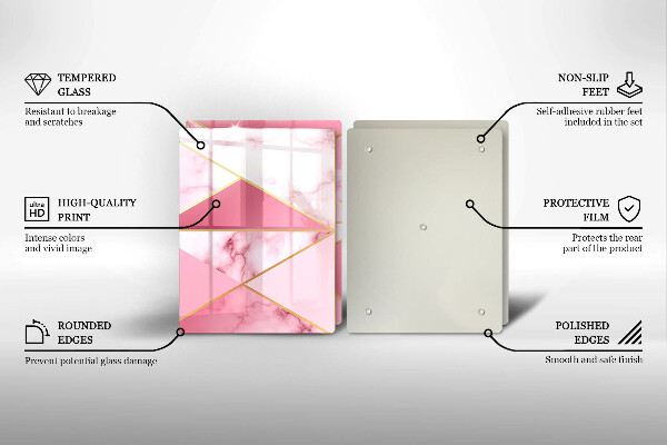 Tábua cozinha Mármore geométrico