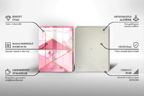 Tábua cozinha Mármore geométrico