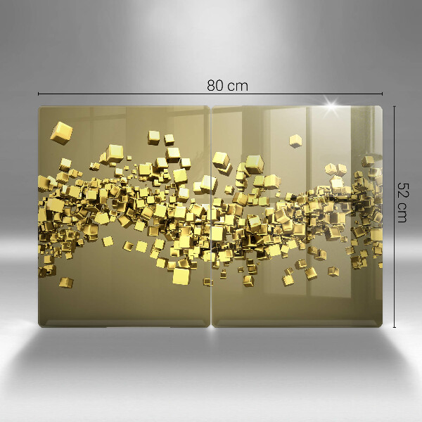 Tábua de vidro Geometria 3D abstrata