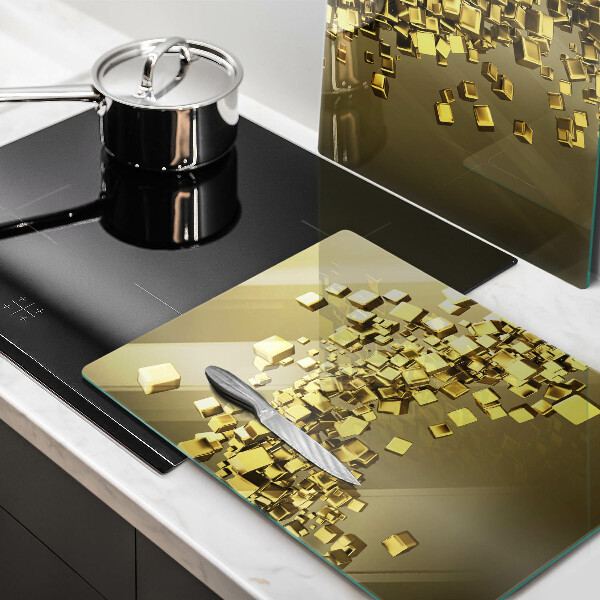 Tábua de vidro Geometria 3D abstrata