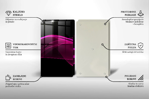 Tábua de corte Abstração rosa