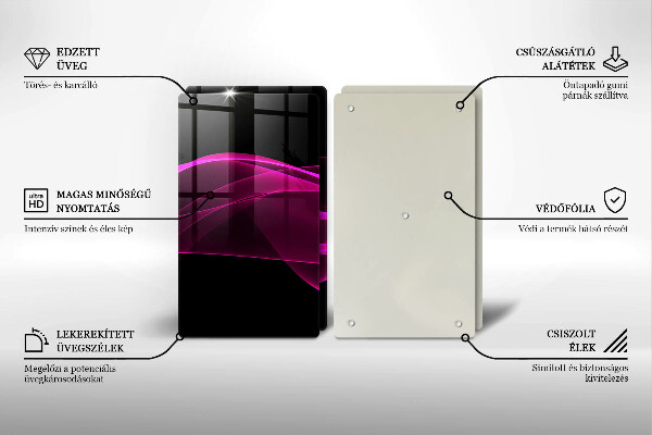 Tábua de corte Abstração rosa