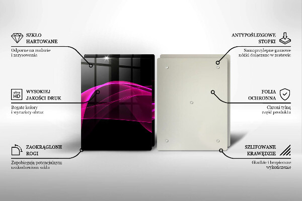 Tábua de corte Abstração rosa