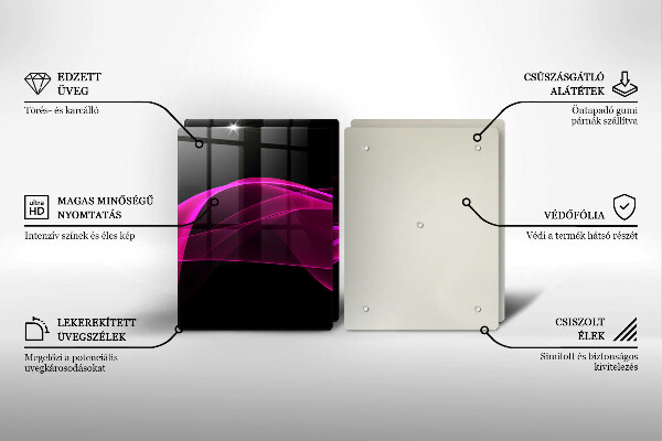 Tábua de corte Abstração rosa