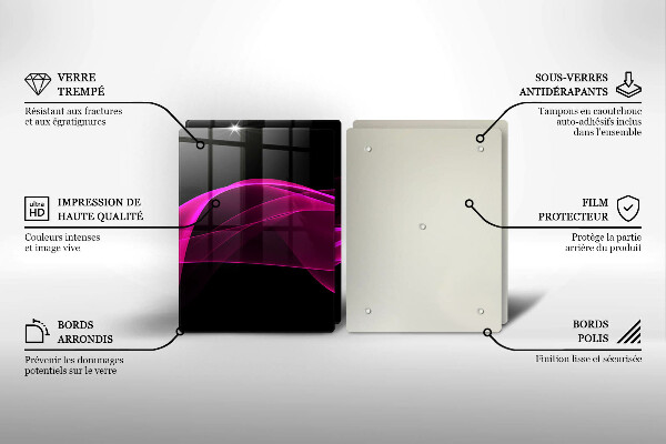 Tábua de corte Abstração rosa