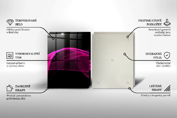 Tábua de corte Abstração rosa