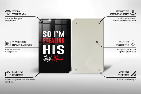 Tábua para cozinha Inscrição, frase, padrão