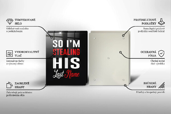 Tábua para cozinha Inscrição, frase, padrão