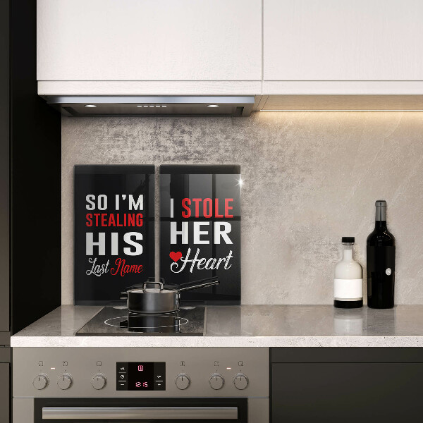 Tábua para cozinha Inscrição, frase, padrão