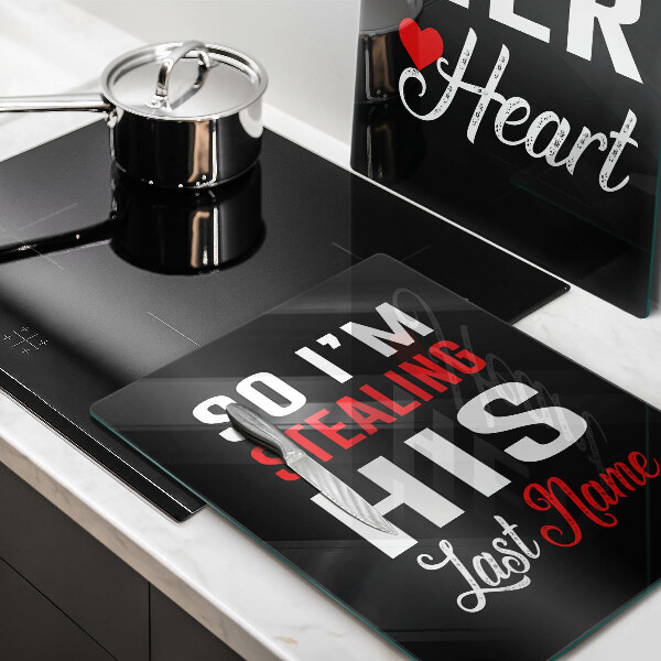 Tábua para cozinha Inscrição, frase, padrão