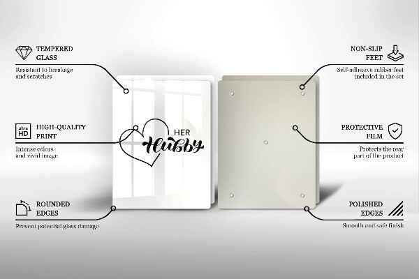 Tábua de cortar alimentos Inscrição, frase, padrão