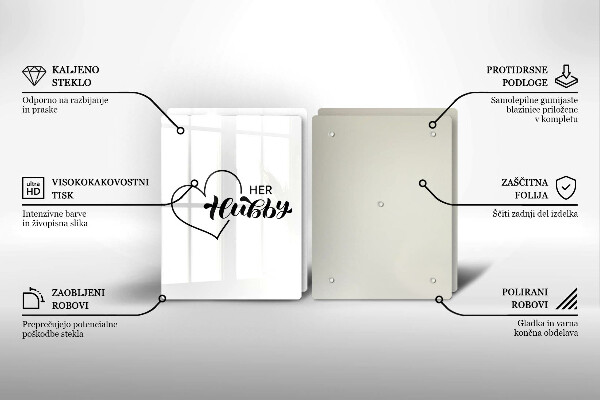 Tábua de cortar alimentos Inscrição, frase, padrão