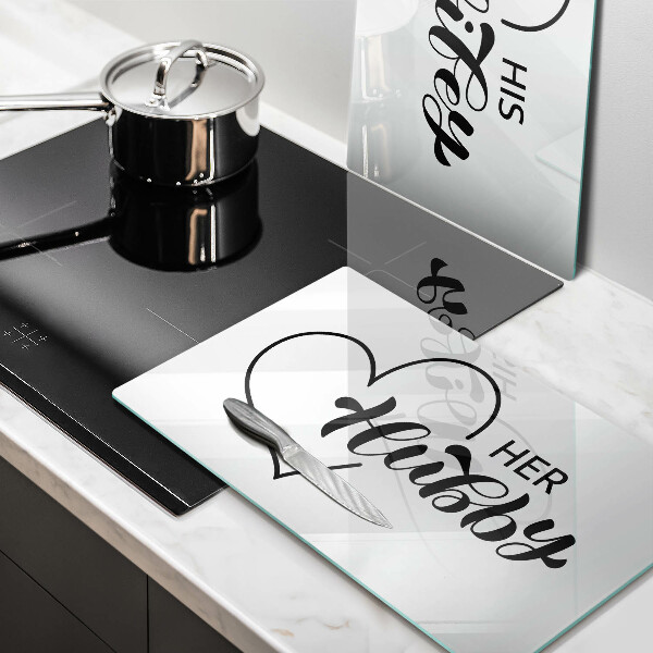 Tábua de cortar alimentos Inscrição, frase, padrão