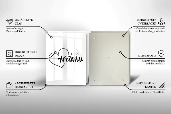 Tábua de cortar alimentos Inscrição, frase, padrão