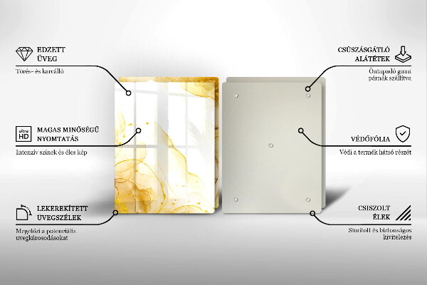 Tábua para corte Abstração dourada