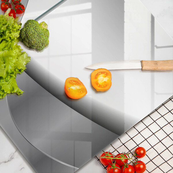 Tábua de corte de vidro Design de linhas abstratas