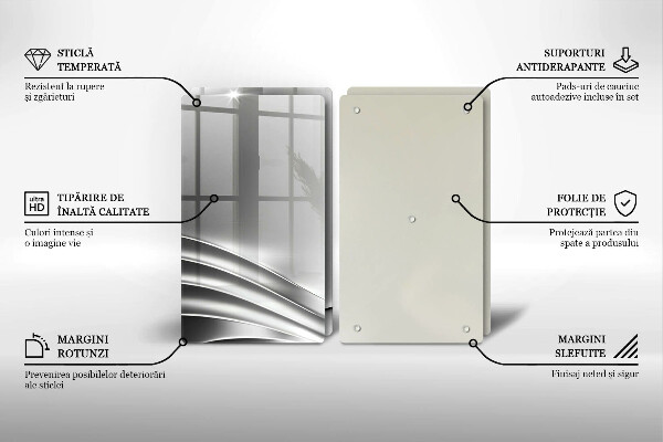Tábua de corte de vidro Estrutura metálica