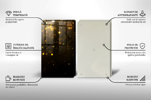 Tábua para cozinha Glitter dourado