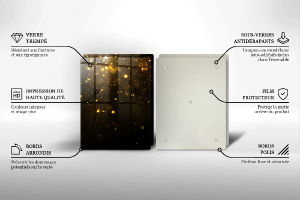 Tábua para cozinha Glitter dourado