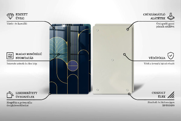 Tábua de cortar alimentos Motivo abstrato
