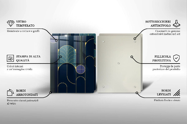 Tábua de cortar alimentos Motivo abstrato