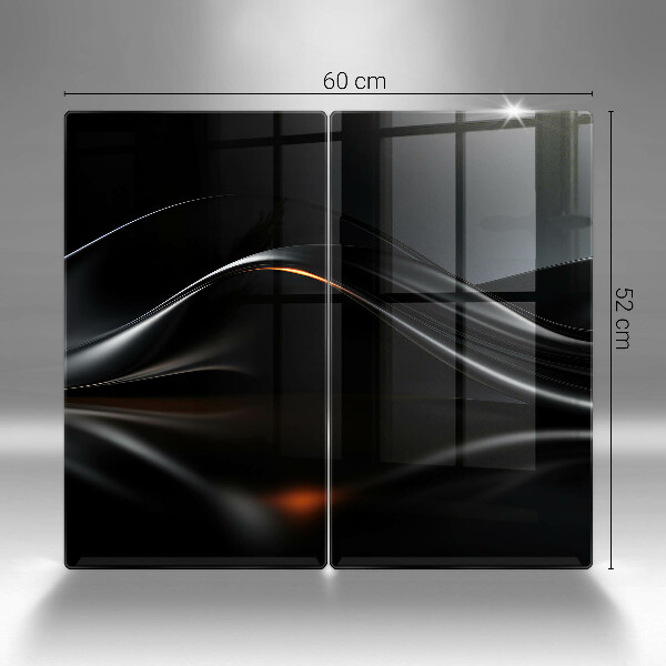 Tábua de vidro Design 3D abstrato