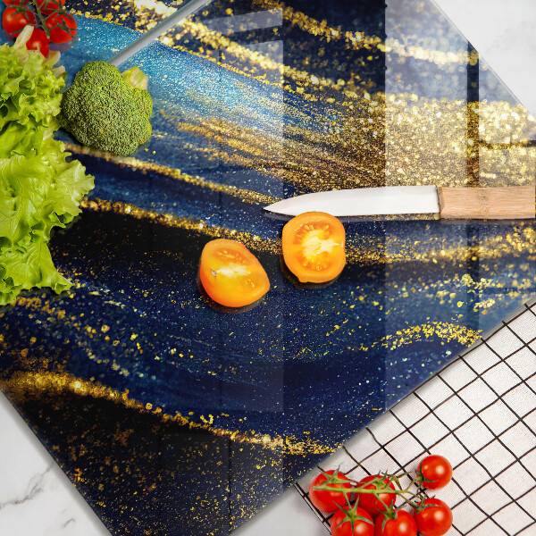 Tábua corte Abstração azul marinho