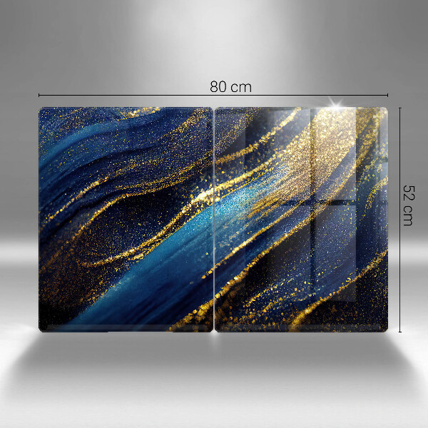 Tábua corte Abstração azul marinho