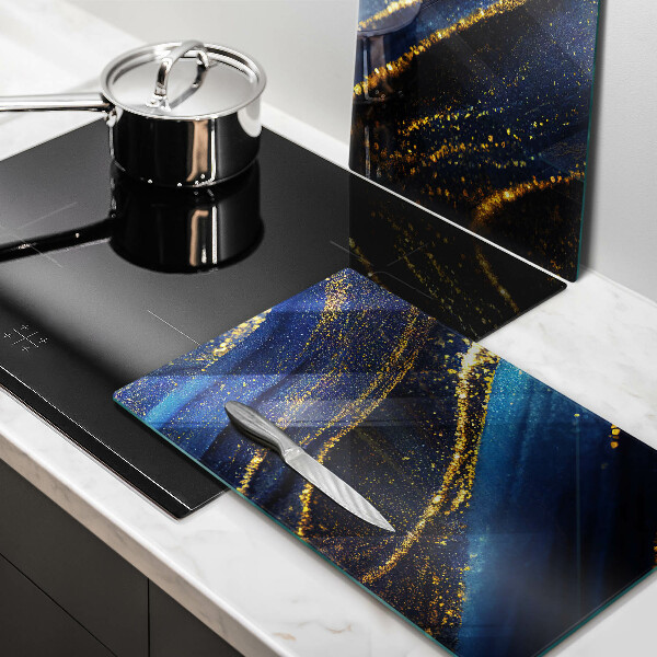 Tábua corte Abstração azul marinho