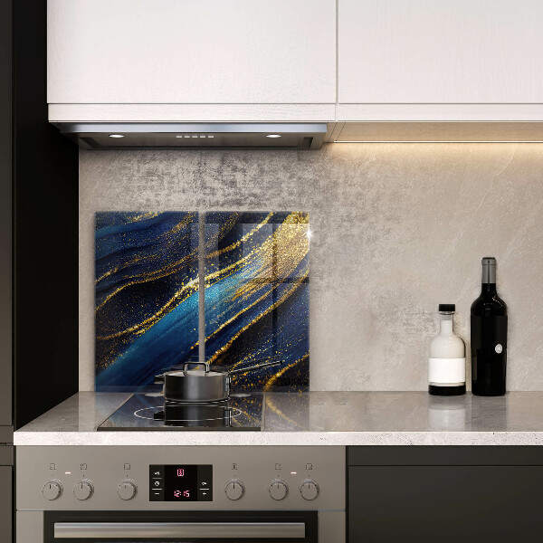 Tábua corte Abstração azul marinho