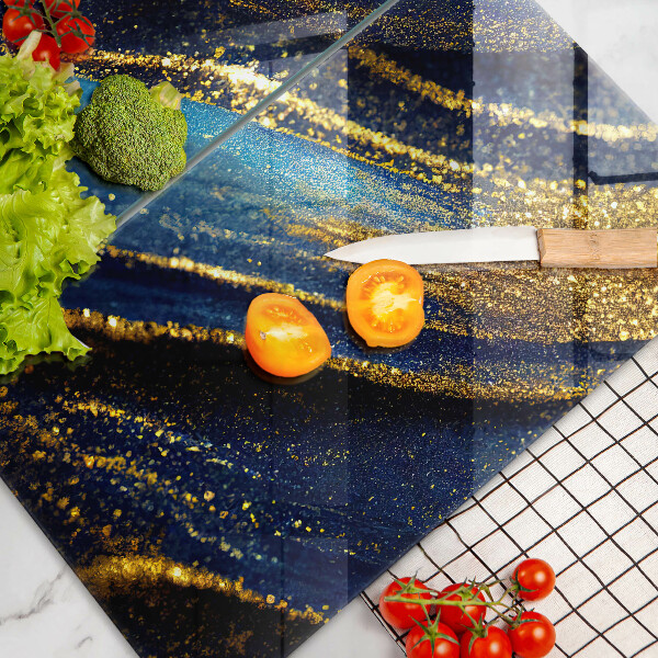 Tábua corte Abstração azul marinho