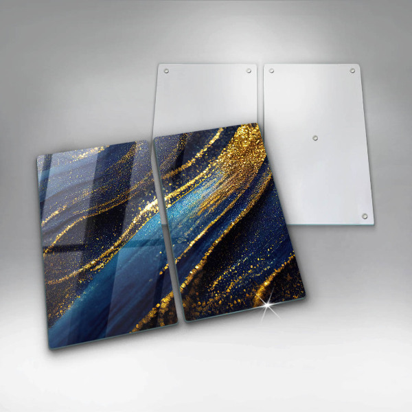 Tábua corte Abstração azul marinho